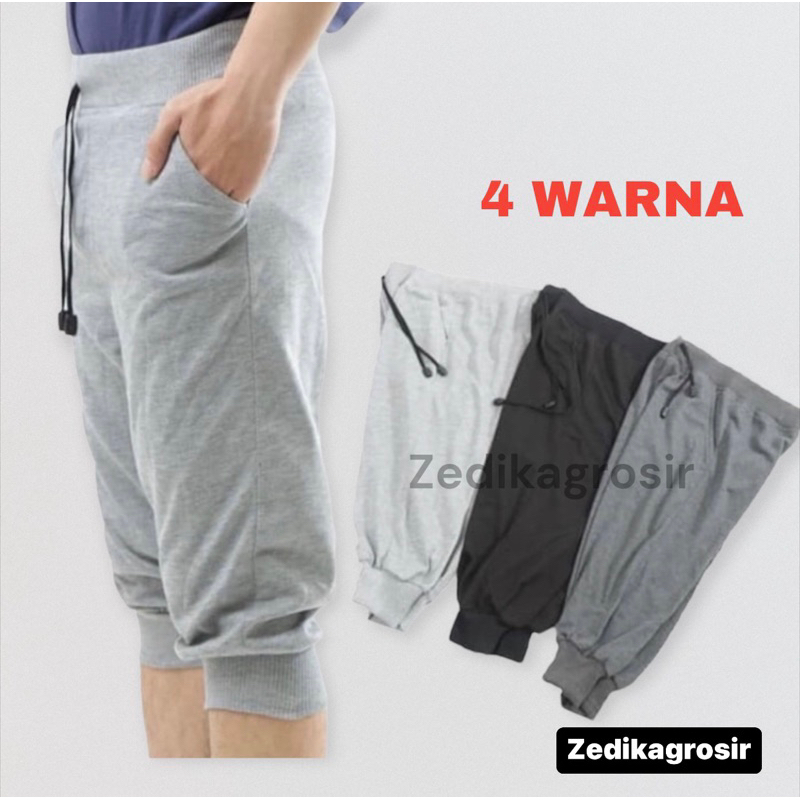 CELANA JOGER 3/4  DEWASA JOGGING RUNNING CASUAL COWOK CEWEK SIZE DEWASA 100% REAL PICTURE