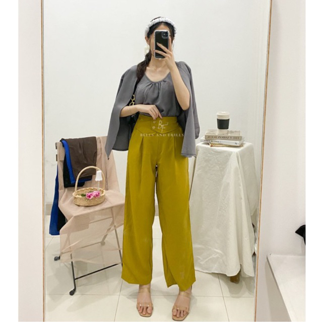 MONICA Pants / Loose Pants Trousers Wanita / Celana Kerja P18