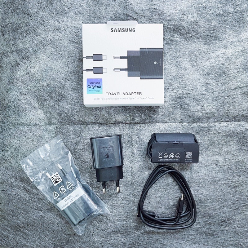 Charger Samsung 25W Original 100%  Colokan Type C to Type C Fast Charging Pengisian Super Cepat Packing Import Promo Sen