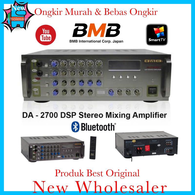 Amplifier karaoke original resmi BmB DA2700Dsp power Murni DA 2700 Dsp