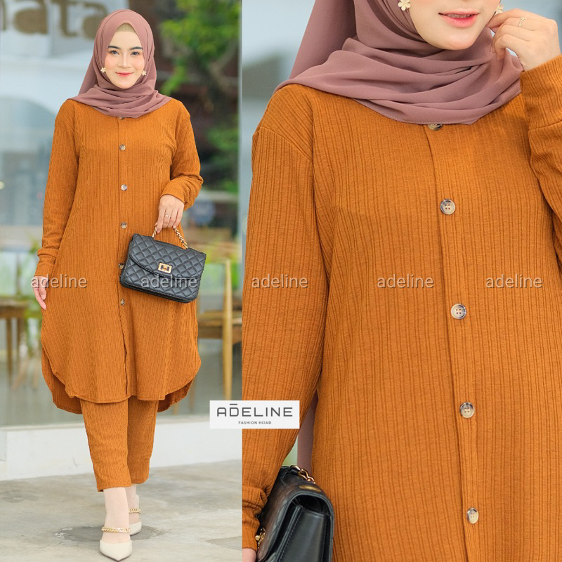 Savila Set - SetCel Knit Rajut Setelan Wanita Rajut LD106+ / 331-6878