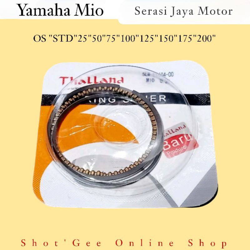 RING SEHER THALLAND YMH MIO - GARNIS - SPORTY - SMILE - FINO OLD - SOUL OLD