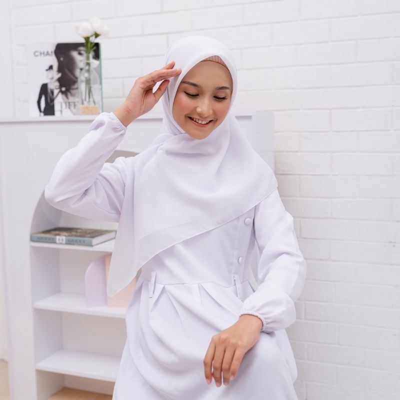 JILBAB PARIS PREMIUM, JILBAB PARIS PUTIH, PARIS PUTIH BERSIH, JILBAB SEKOLAH DLL