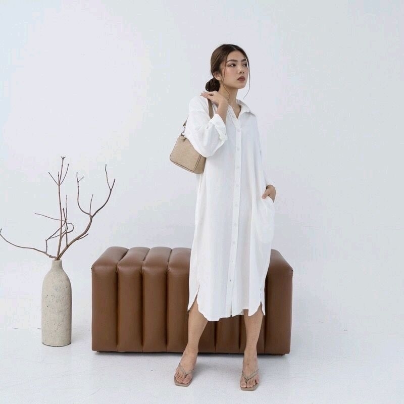 Tunik Crincle Airflow Premium// Tunik krincel oversize//Atasan wanita kekinian//Pakaian wanita model Blouse terbaru