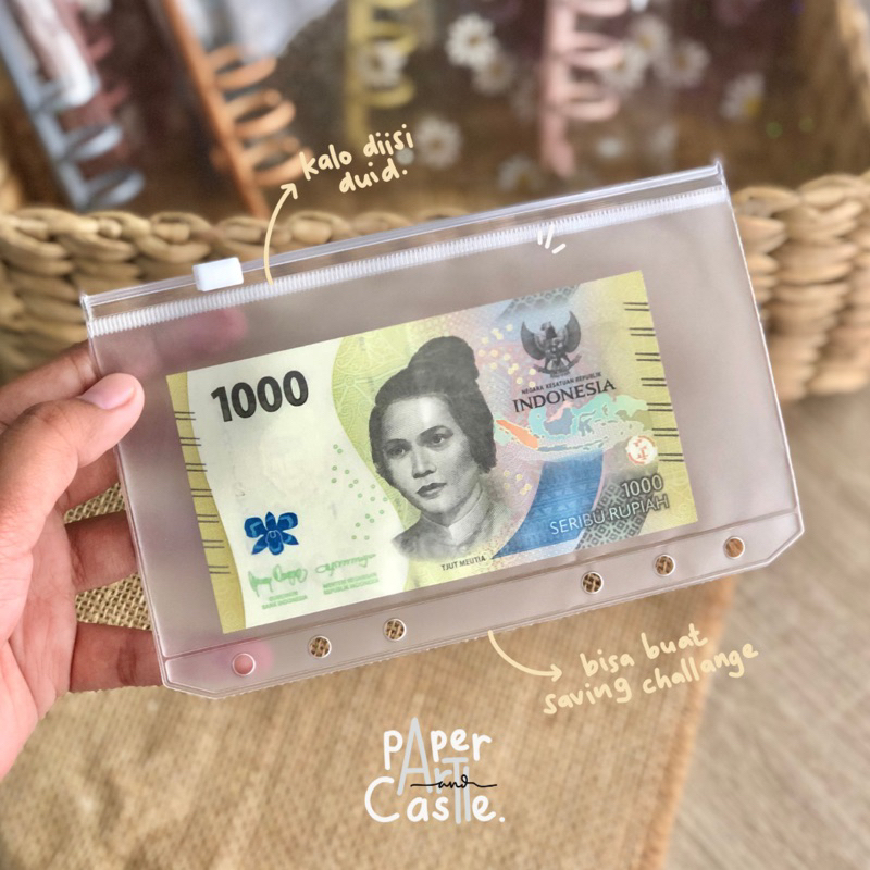 

Sleeve Binder File Organizer 6 ring ukuran A6