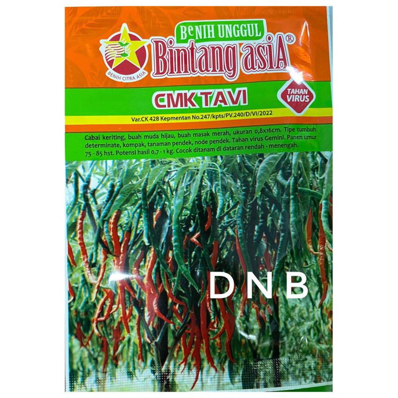 Benih cabe keriting CMK TAVI 10 gr BINTANG ASIA