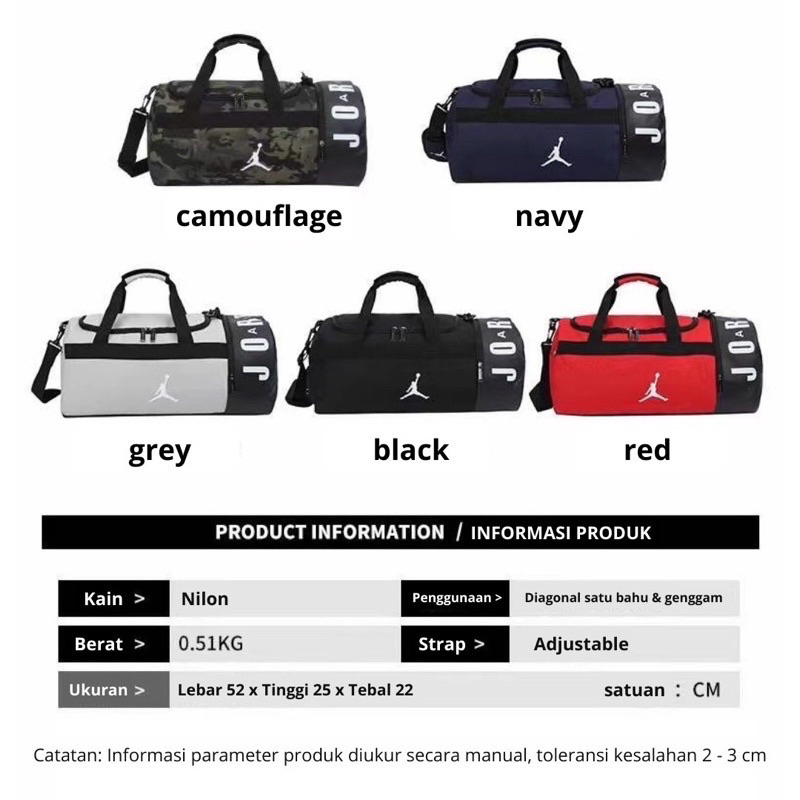 [BISA COD✅] DUFFLEBAG A1R J0RDAN HALF LEATHER / DUFFLE BAG J0RDAN HALF LEATHER / TAS GYM IMPORT / TAS TRAVEL IMPORT / TAS GYM PRIA / TAS TRAVEL PRIA