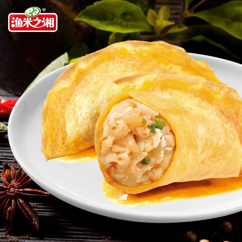 (HALAL) 渔米之湘风味蛋饺香辣 Pangsit Telur Ayam 15g