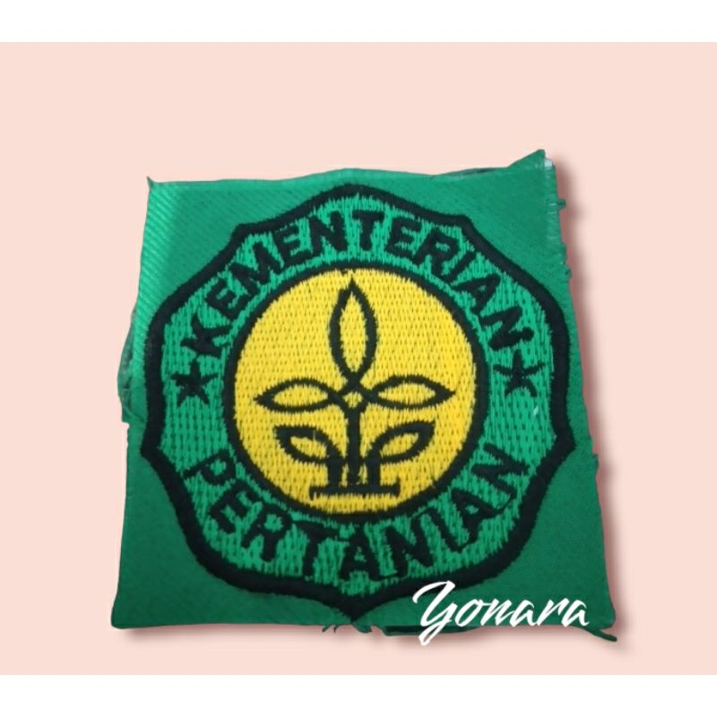 Bordir Logo Kementrian Pertanian Bet Kementan