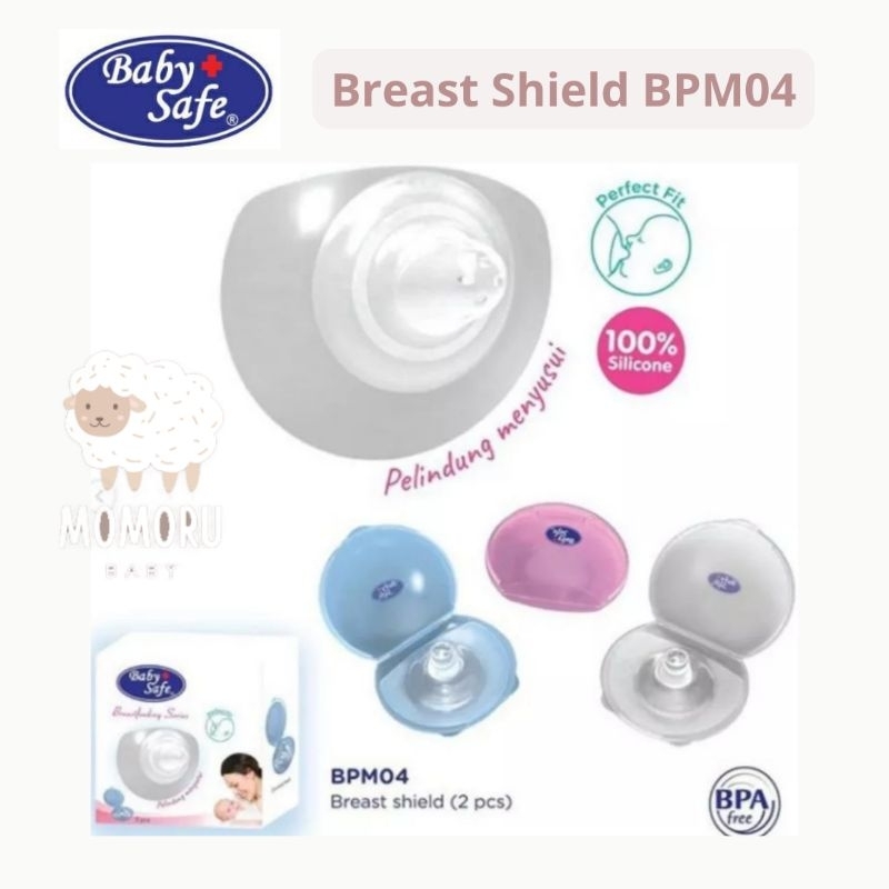 Baby Safe Breast Shield BPM04 Pelindung Puting Menyusui Isi 2