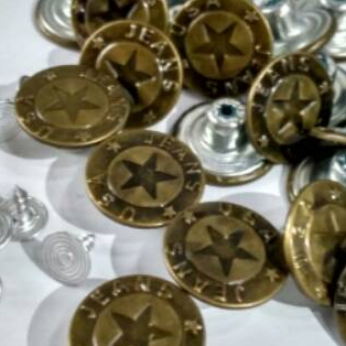 kancing celana jeans / kancing serba guna / kancing bintang USA / jeans kancing