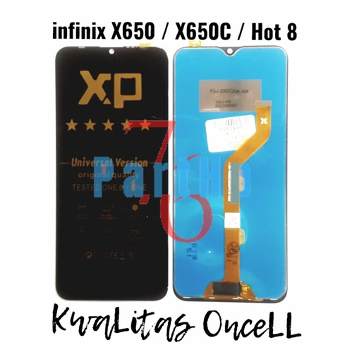 Lcd Touchsreen Fullset OnceLL Infinix X650 - X650C - Hot 8 - Hitam