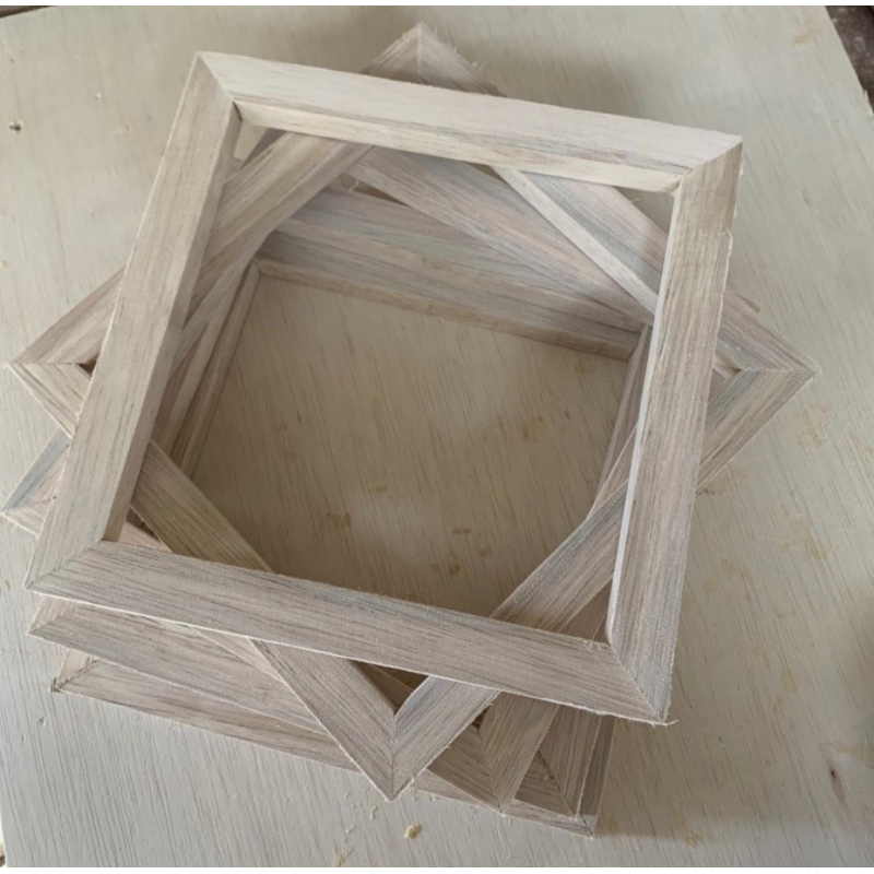 spanram lukis kayu albasia 20x20