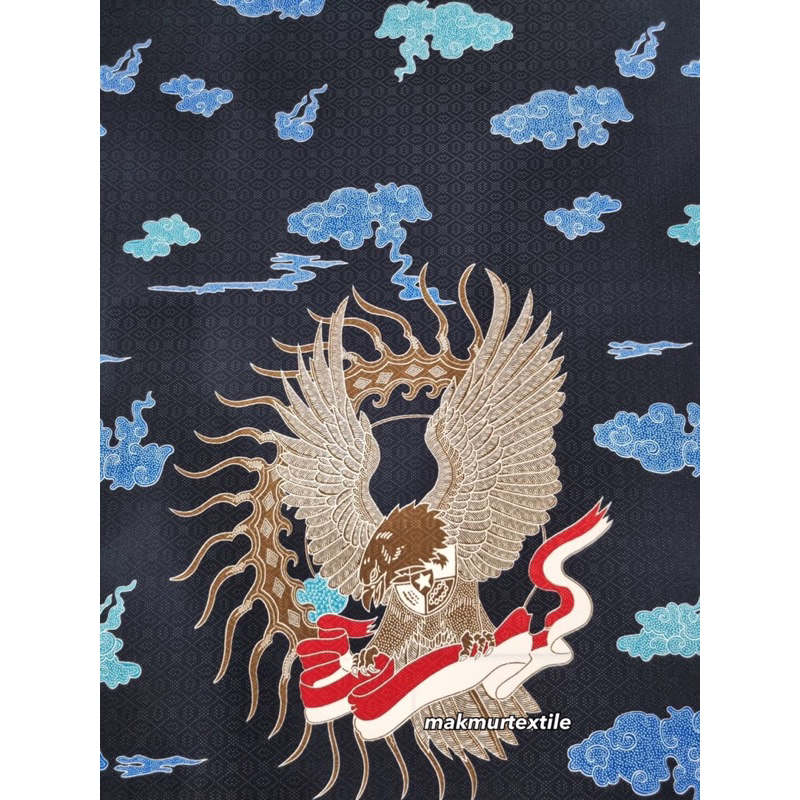 Kain Batik Sutra Dobby Premium Doff #2 / Batik Garuda / Batik Dobby