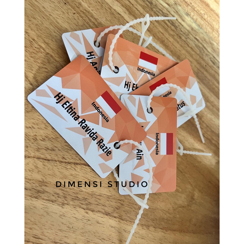Name tag custom untuk koper / tas