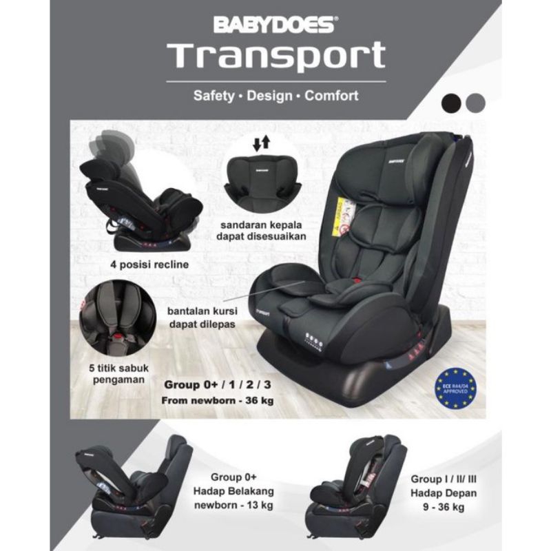 BABY DOES TRANSPORT CARSEAT DUDUKAN MOBIL BAYI DAN ANAK