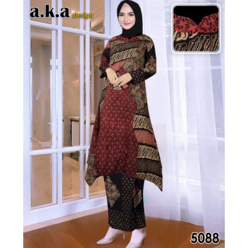 [ MARAPI BUSANA ] Ready Setan Batik/Kode 5088/Original Aka Design/One Set Rok Terbaru/Setelan Rok Pe