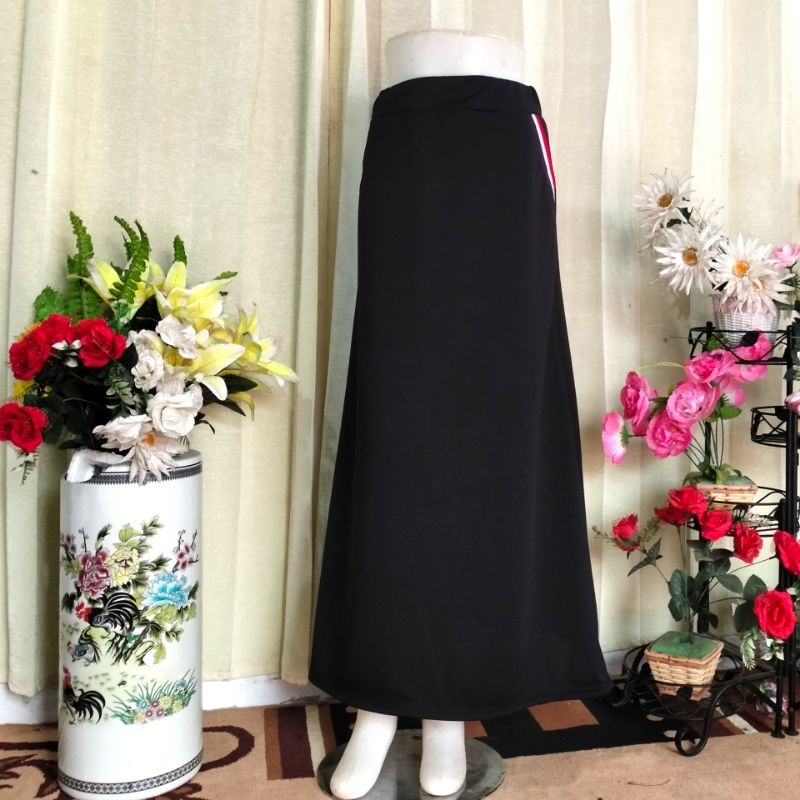 Rok Kerja Panjang A Line Maxi Mayung Bahan Scuba Big Size