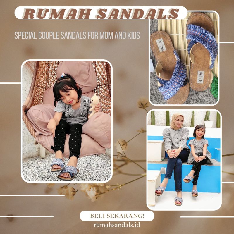 SANDAL ANAK PEREMPUAN SANDAL IBU ANAK COUPLE