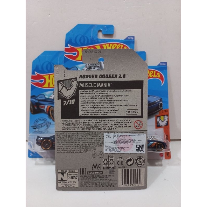 HOT WHEELS RODGER DODGER 2.0 / HOT WHEELS ORIGINAL 100%