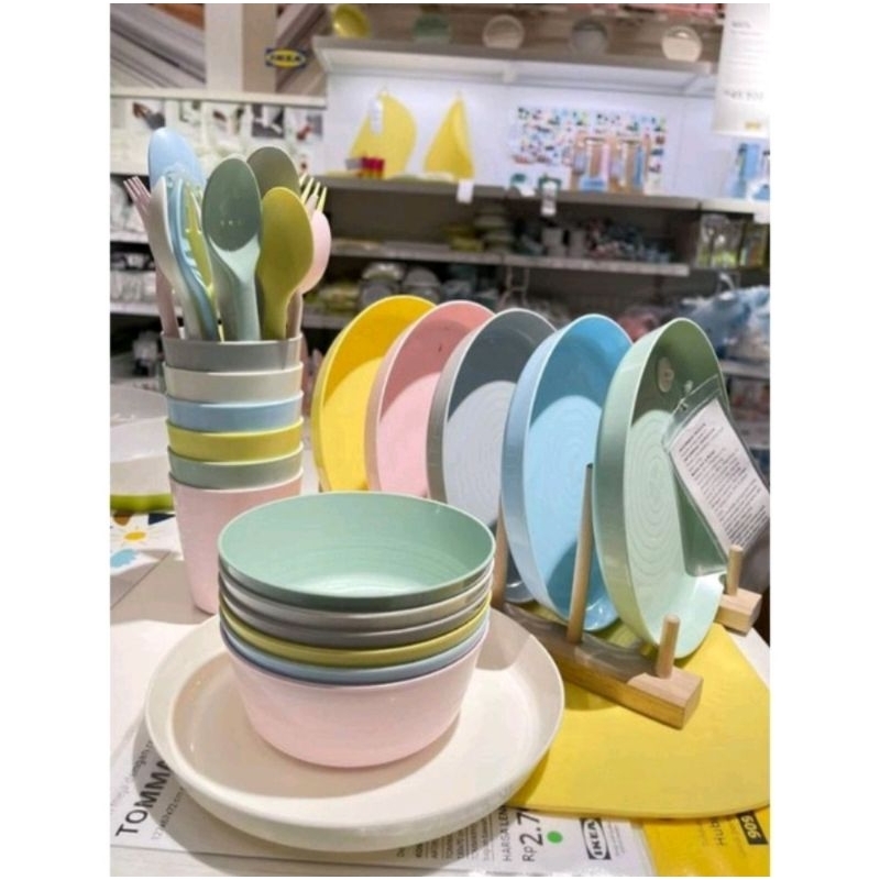Jual ikea kalas alat makan baby jual set , bpa free mangkok gelas