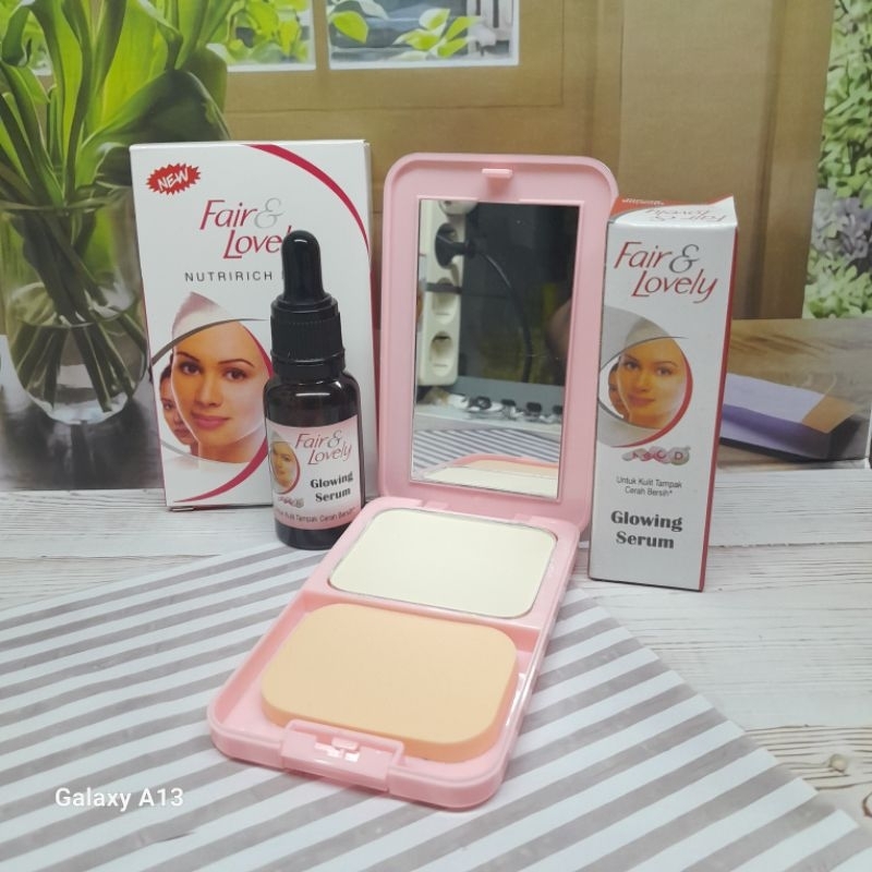 paket cream fair & lovely / paket bedak + serum fair & lovely 2in1