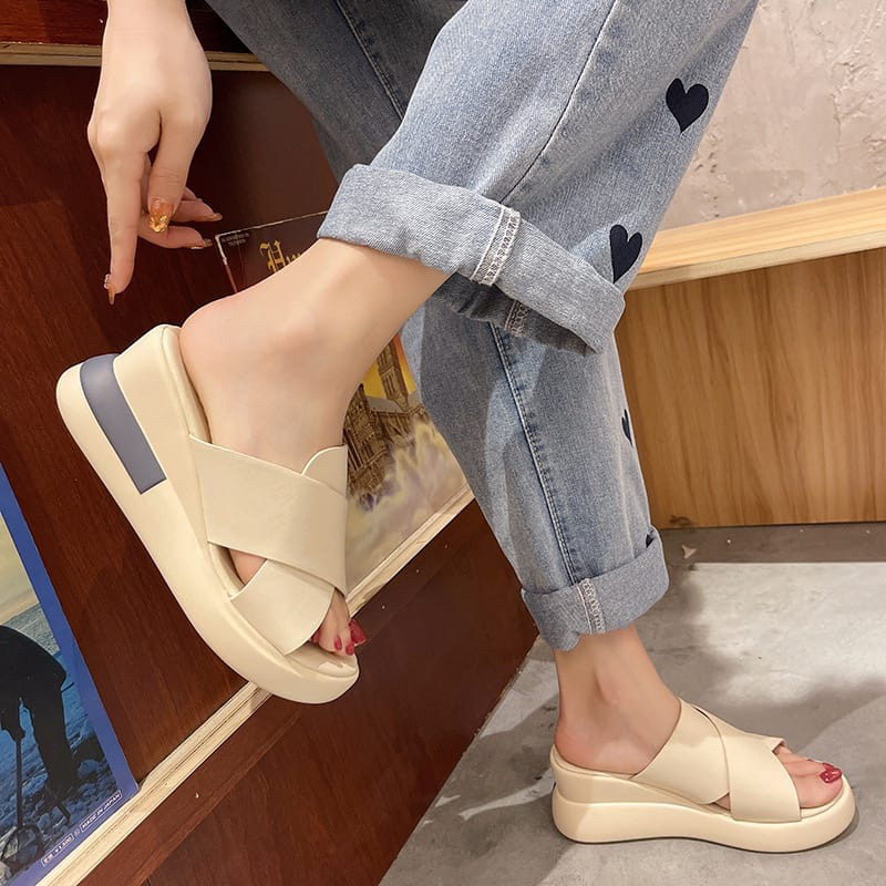 CK 02 WEDGES WANITA TRENDY