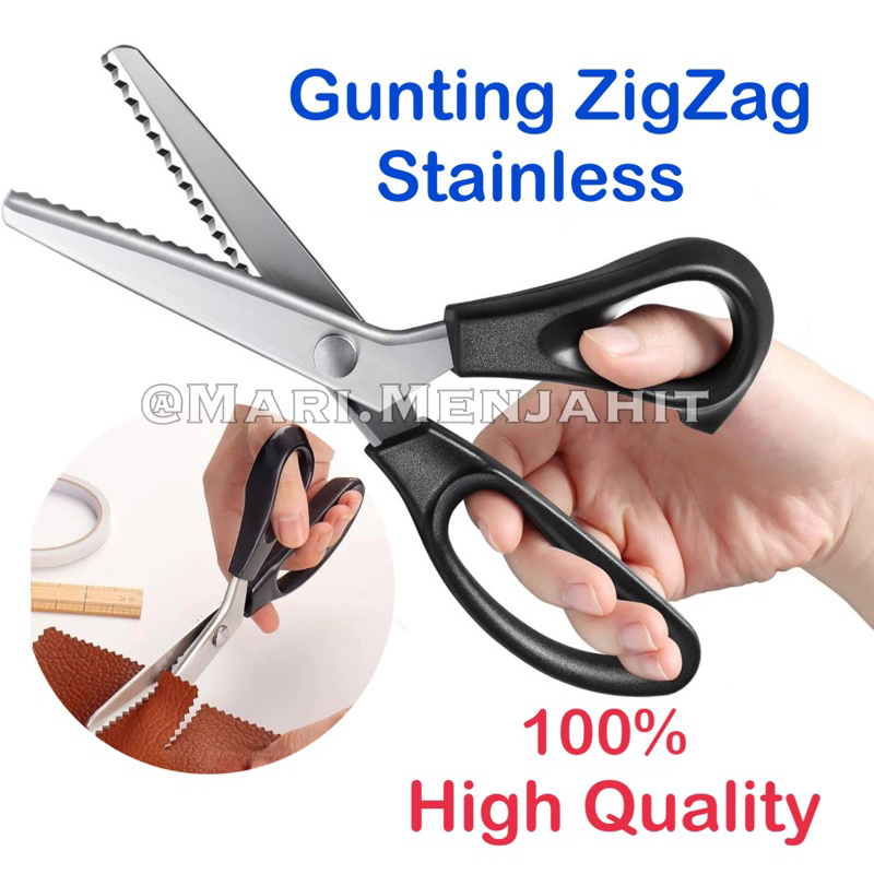 

AT Gunting Zigzag Gerigi Beltex Belltex 9" Bahan Tailor Penjahit - High Quality