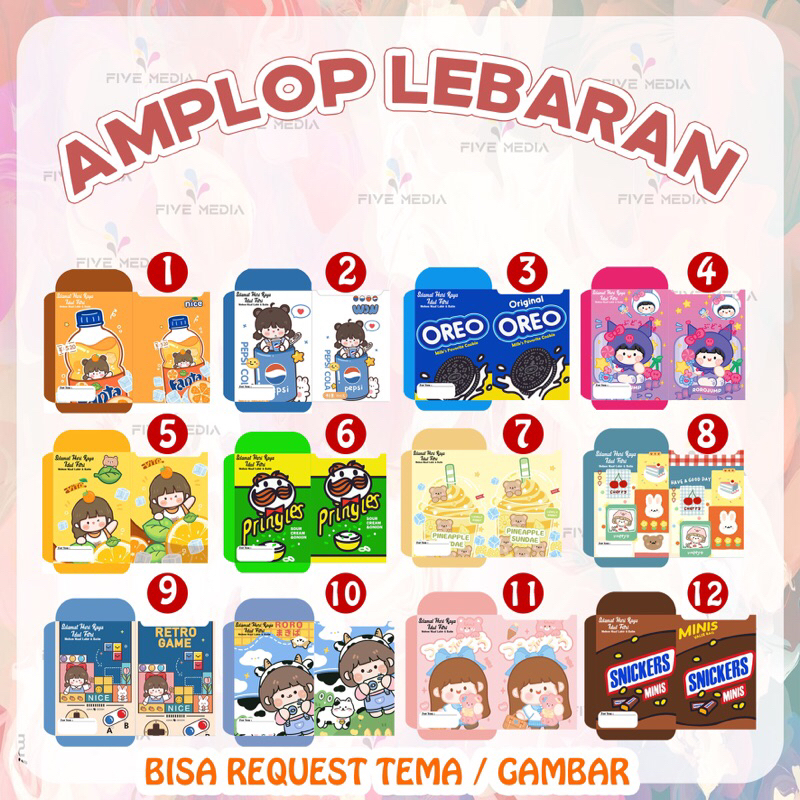 

Amplop Lebaran motif karakter lucu Bisa di kasih Nama terbaru 2024 amplop idul fitri