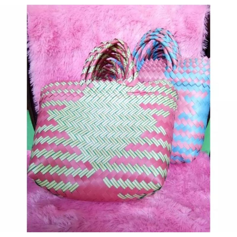 jual tas anyaman plastik ukuran kecil