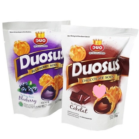 

TOP DUOSUS KUE SOES KERING 35gr POUCH COKLAT BLUEBERRY DUO SUS CEMILAN ANAK CHOCOLATE MAKANAN RINGAN COKELAT GROSIR MURAH BISKUIT WAFER BINGKISAN ULTAH BIRTHDAY PARSEL HAMPERS PARCEL ULANG TAHUN HADIAH