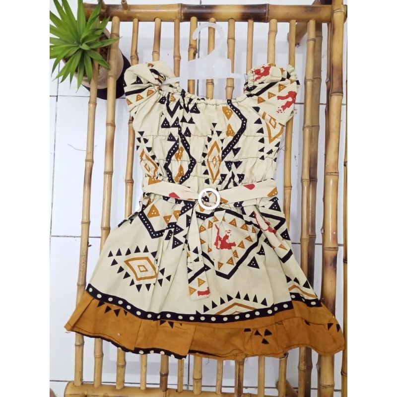 Dress batik anak baju rumah anak baju tidur oleh oleh jogja solo Pekalongan baju santai dress main