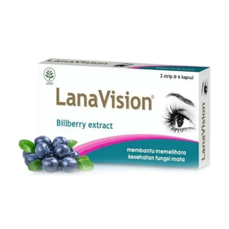 LANA VISION BILBERRY EXTRACT ISI 12 / SUPLEMEN KESEHATAN MATA