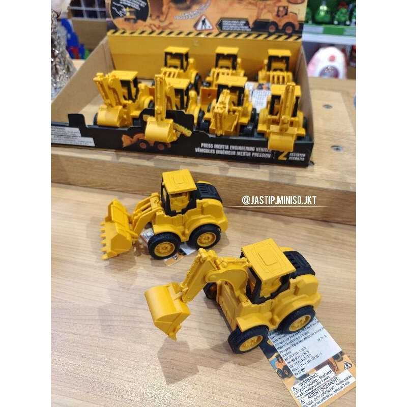 MINISO 🆕 Enginnering Vehicle Toys (sz.6.8x12x7cm) Loader / Excavator