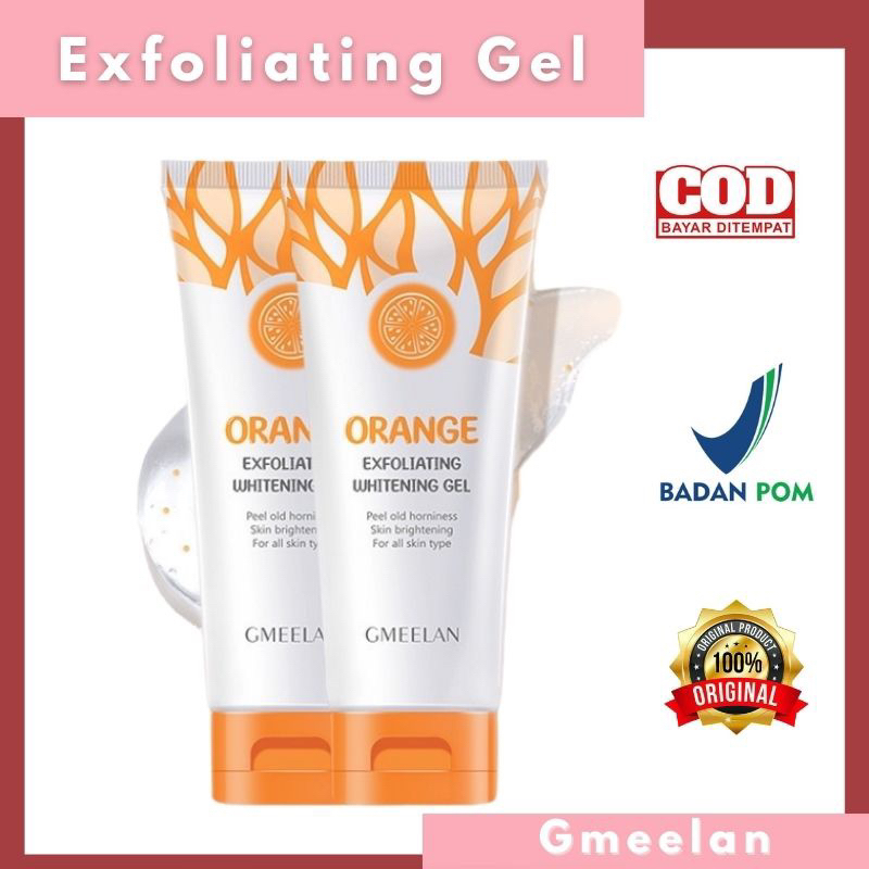 GMEELAN Exfoliating Gel Face Eksfoliasi Wajah Blackhead Clemaner Hydrating Gel With Niacinamide Improve Dull Skin