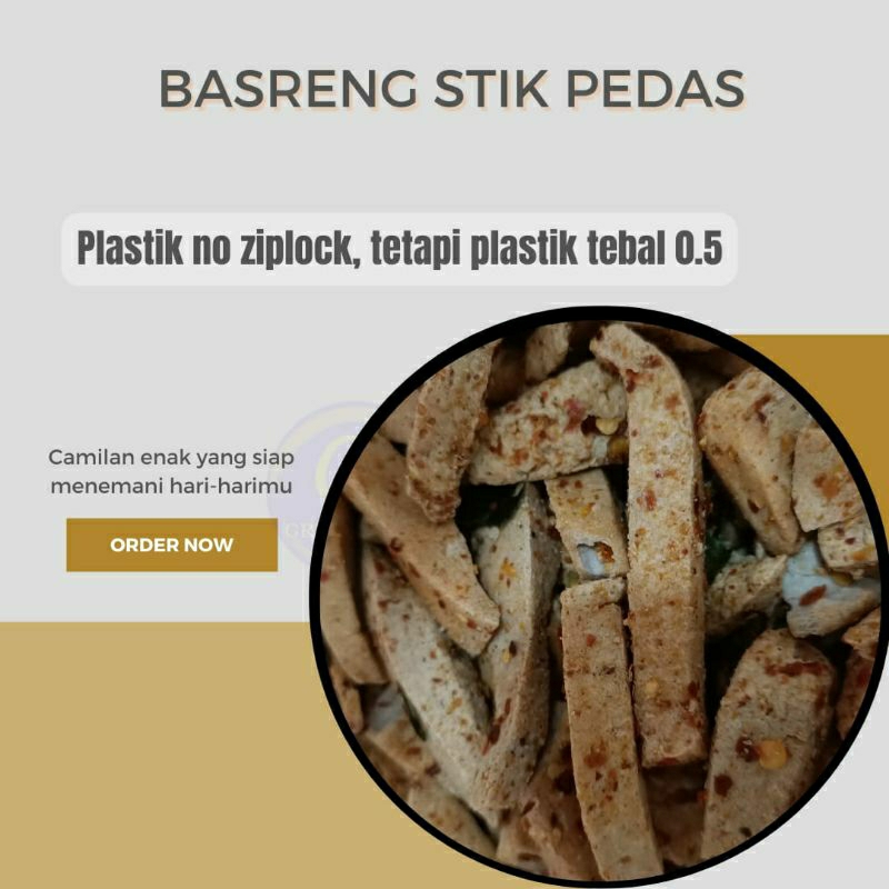 

Stik Basreng pedas 250gr