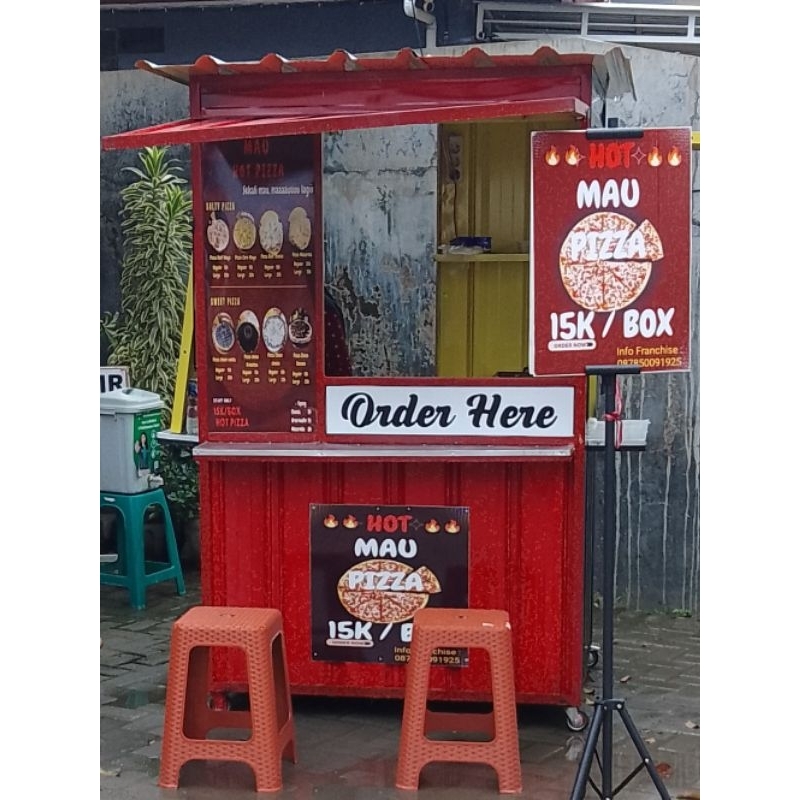 

Booth container Franchise *Mau Pizza*