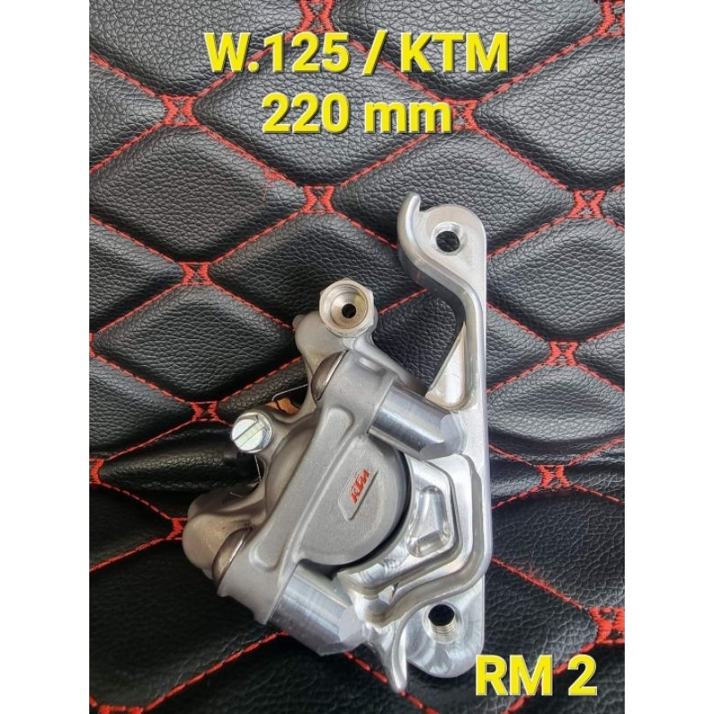 kaliper KTM formula+ breket bottom shock wave125/supra125 disc 220mm