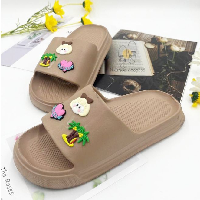 VANCHNEE SANDAL SLOP WANITA TERBARU BAHAN KARET BERKUALITAS UK 36-40 328M