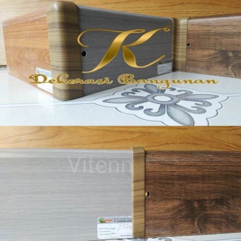 sambungan plint PVC /plin PVC / list dinding PVC /list plank PVC