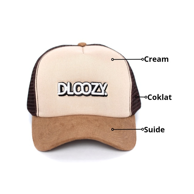 Dloozy Topi Pria Distro Original Trucker Hat Topi Jaring Dlz22