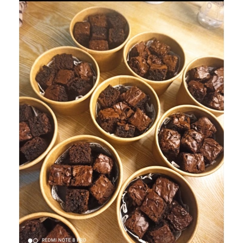 

fudgy brownies bite/brownies cup panggang potongan kecil/ isi 10 bite