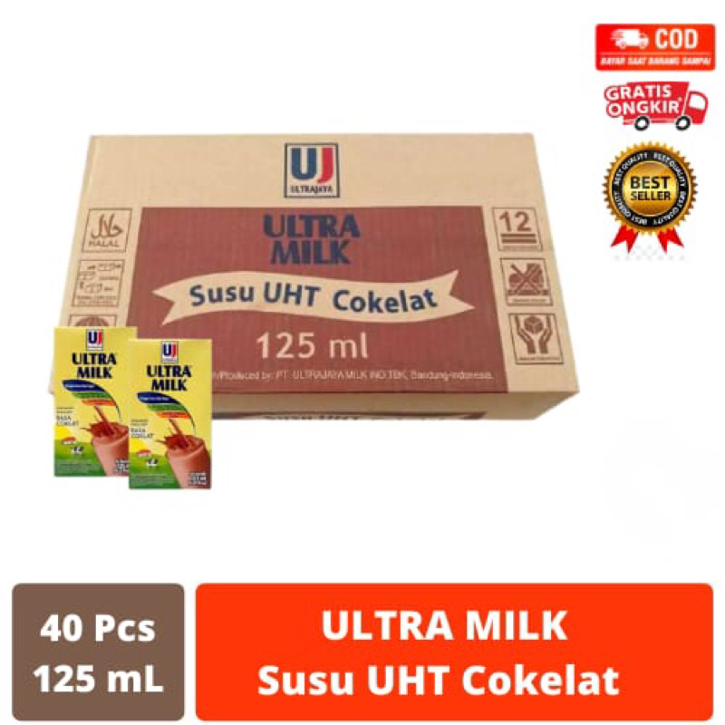 

Susu Ultra 125 ml Cokelat | Stroberi