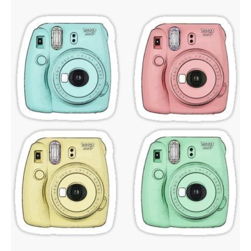 stiker polaroid aesthetic
