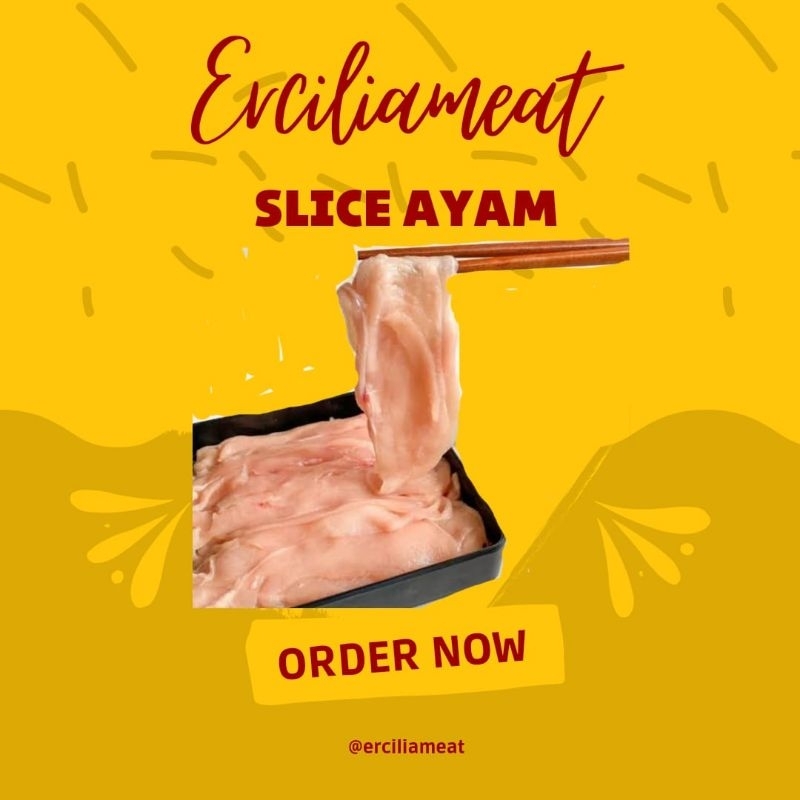 

daging slice ayam, daging ayam, ayam potong, ayam tanpa tulang, slice 500gr Bandung