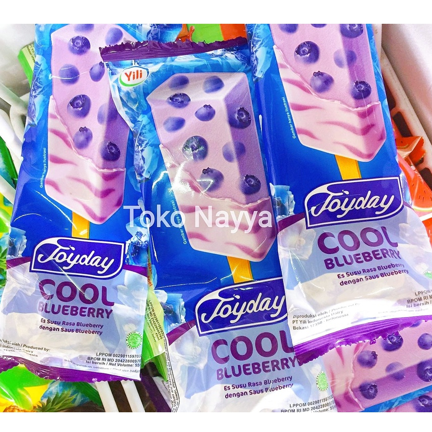 

Es Krim Joyday Cool Blueberry - Es Susu Rasa dan Saus Blueberry