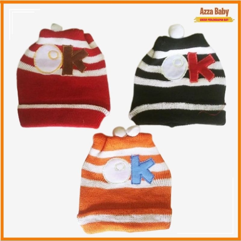Topi Kupluk Bayi Rajut Karakter