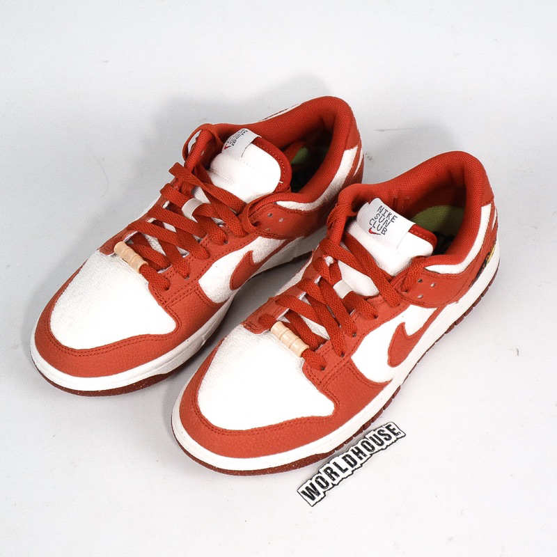 nike dunk w low se sail/burnt sunrise black voile original
