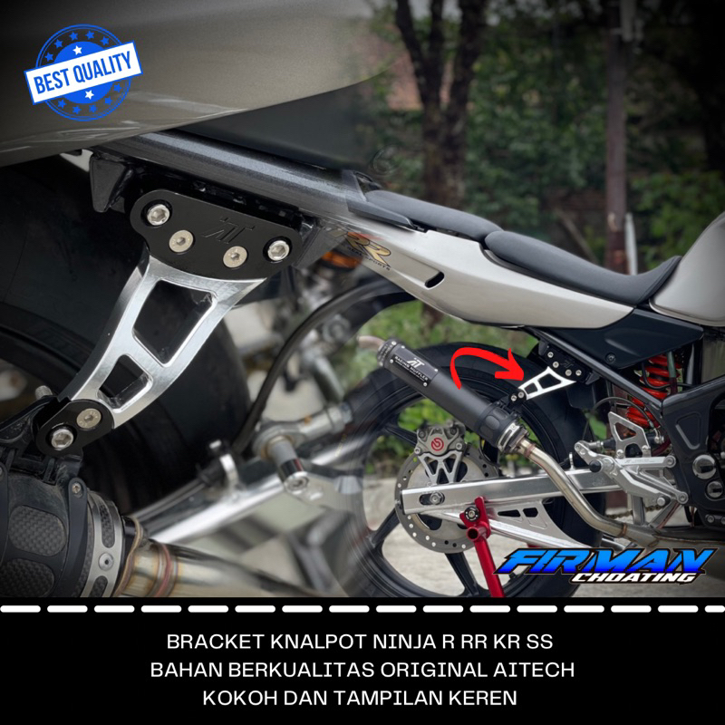 Hanger Knalpot Gantungan Knalpot jomblo Cnc ninja RR Original Aitech