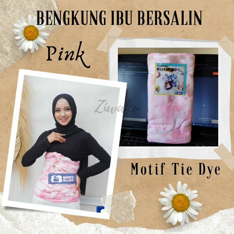 15mtr Bengkung Ibu Melahirkan Stagen Bersalin motif tiedye